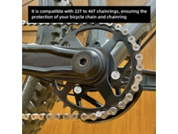 Protector De Cadena De Bicicleta De Aleación De Aluminio Para Cámaras De Aire De 22t-46t Con Soportes Iscg-05/03