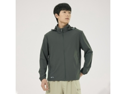 Camiseta de manga larga para hombre Yuysan con protección solar, de secado rápido, con protección UV y gorra extraíble.