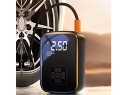 Compresor Aire Portátil 150 Psi Para Coche Bicicleta Eléctrica Con Pantalla Lcd Y Linterna Led 4 Boquillas