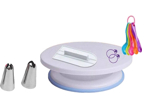 Juego de Adornos para Tartas Blanco