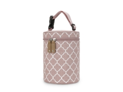 Bolsa redonda para biberones, bolso de mano, pañalera, para colgar en el cochecito o para el sacaleches. Yunzii rosa