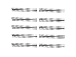 Rollo De Espiral De 10 Piezas, Capacidad Para 130 Hojas, 30 Agujeros, 16 Mm De Diámetro, Kit Negro