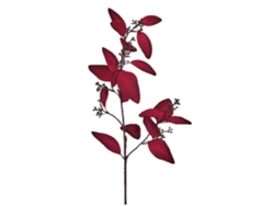 Rama de flor de eucalipto Albi 60cm rojo
