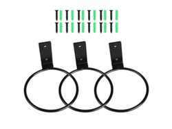 Macetero de pared de 5 pulgadas con 3 anillos de metal