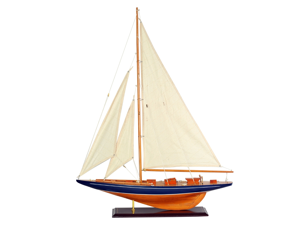 ORIGEN Home Decor Barco Velero Vehiculos | Modelismo de Barcos Blanco - 97x75x14cm BY SIGRIS