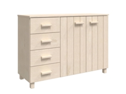 Aparador VIDAXL Marrón Madera (113x40x80 cm)