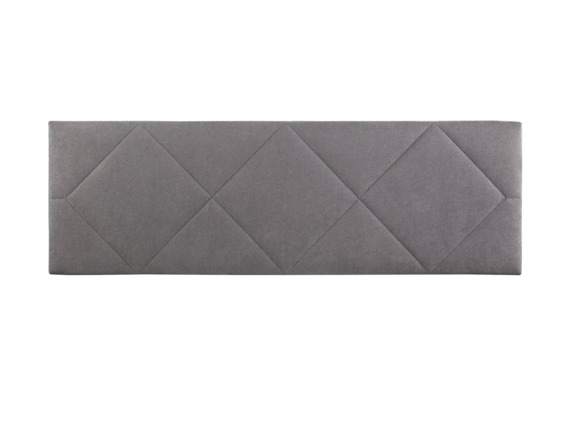 Cabecero Tapizado SPYGA para Cama 135 Microfibra AquaClean Gris ( 145 x 50 x 7 cm)