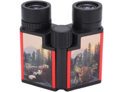 Binóculos 10x22 Binóculos Para Crianças Adesivo De 3 Dimensões Telescópio Binocular Portátil Óptica Externa De Alta Definição Preto Saisiyiky