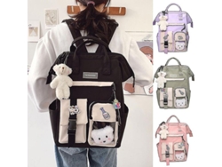 2026-mochila Escolar Para Adolescentes Kawaii Oso Bonito College Viaje Casual Regalo De Cumpleaños