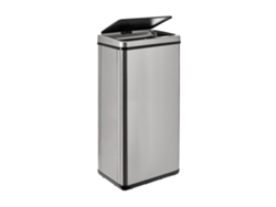 Cubo de Basura Inteligente de 60L WELLHOME con Apertura Automática, Gris, 35,5x26x79,5cm