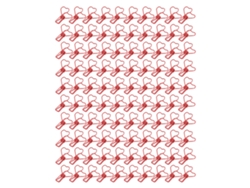 100 Clip De Carpeta De Metal En Forma De Corazón Hueco Pequeños Para Documentos Oficina Certificados Entradas Rojo