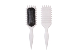 2 cepillos rizadores con cerdas masajeadoras, cepillo antienredos, accesorio para el cabello beige Tommy01