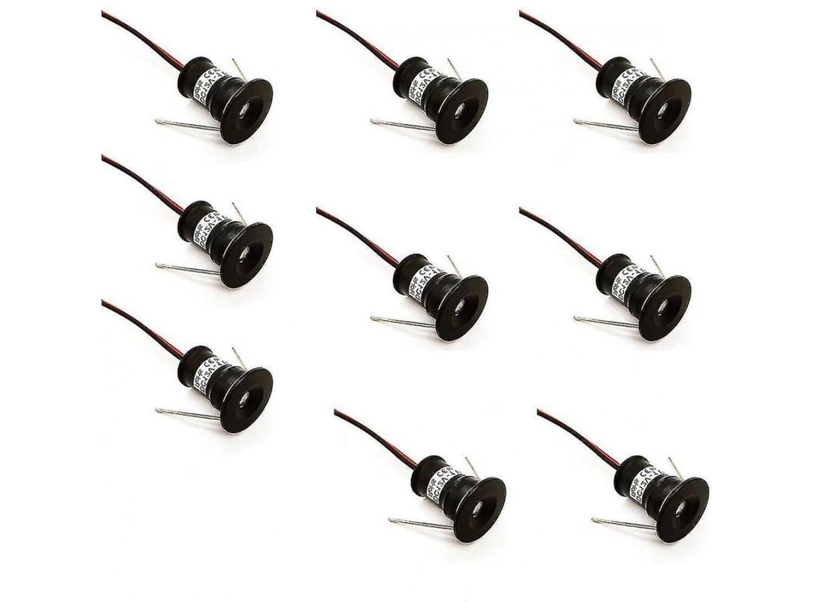 2026-focos Led Mini Empotrables 12v 1w Ip65 3000k Luz Blanca Cálida Para Cocina Escaleras Diy 9pcs