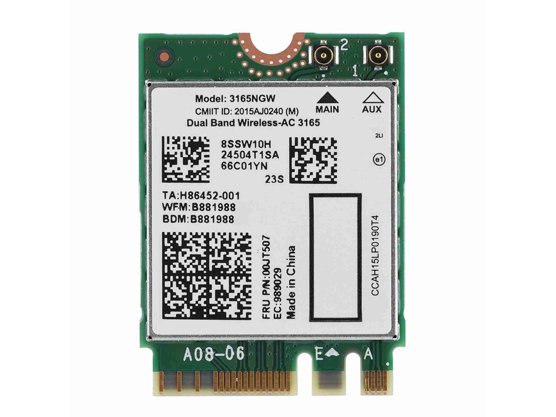 Tarjeta De Red Inalámbrica Intel 3165ngw Dual Band Ac 433m Bluetooth 4.2 Ngff/m2 Para Lenovo