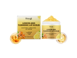 Exfoliante labial natural de cúrcuma y limón