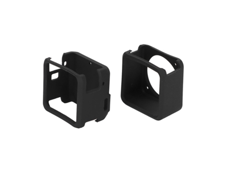 Carcasa combinada para cámara, funda protectora dividida de silicona suave a prueba de golpes y arañazos para DJI Action 2 ZMDECQNA