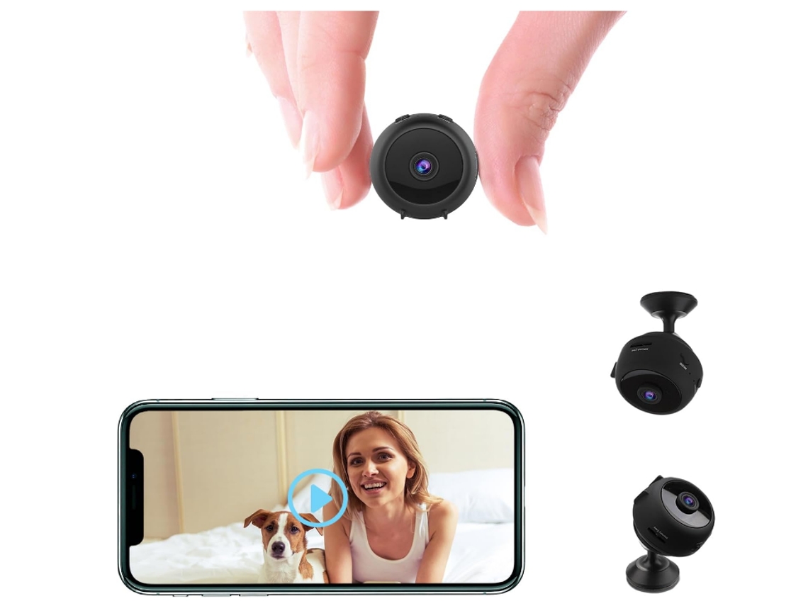 2024 Cámara de niñera inalámbrica de seguridad para el hogar más pequeña 4K mejorada Alertas de detección de movimiento en espera prolongada Visión IKIKSO