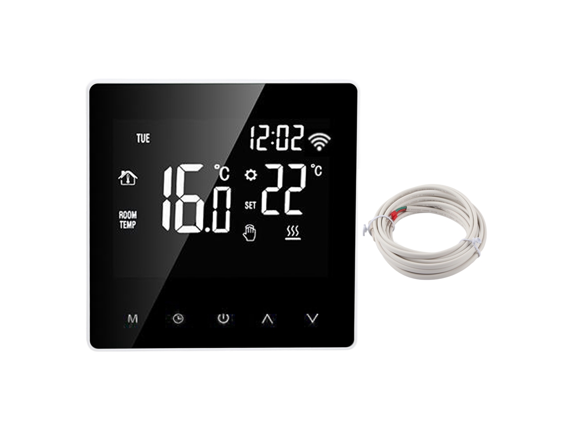 Termostato Inteligente Me81h Con Pantalla Lcd Wifi, Control De Temperatura Para Caldera De Calefacción Eléctrica Por Suelo Radiante, 16 A, Ac230v