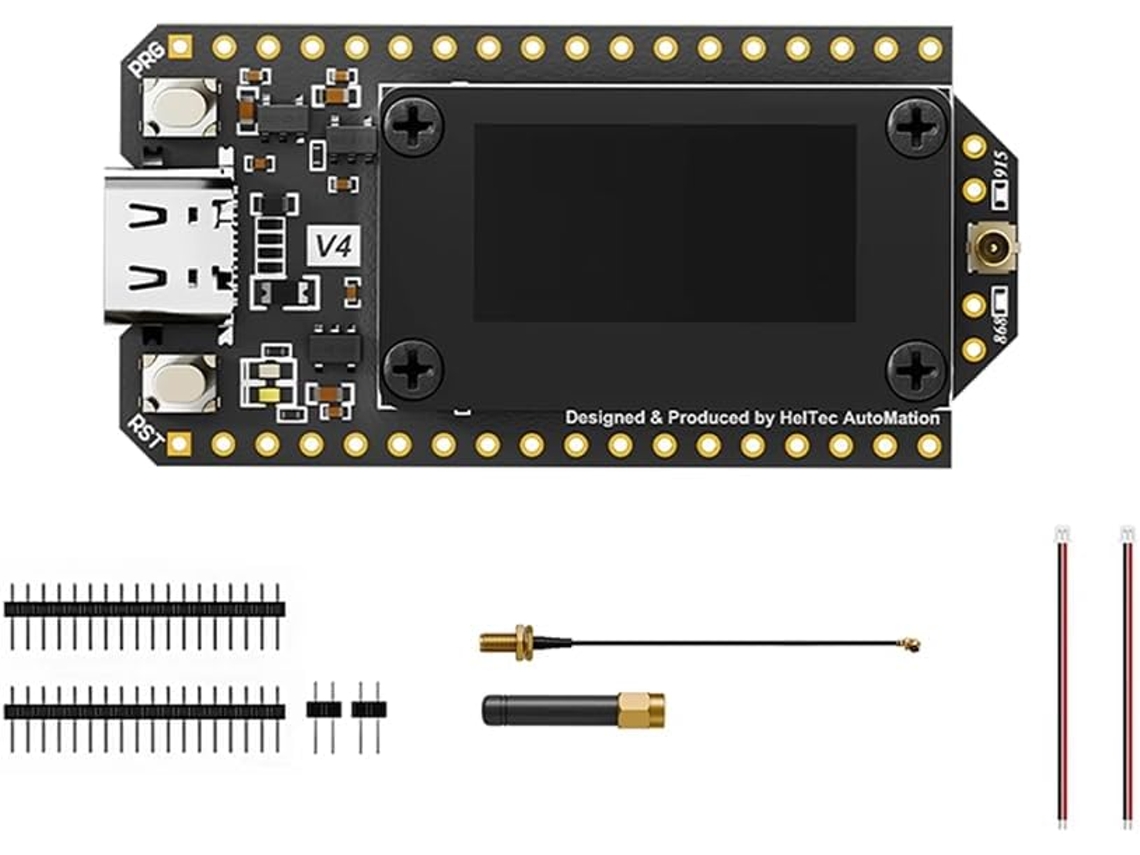 Nodos De Red Wifi Meshtastic Lora 32 V4 Esp32s3+sx1262 Ble Alimentados Por Energía Solar. Ahorro De Energía.