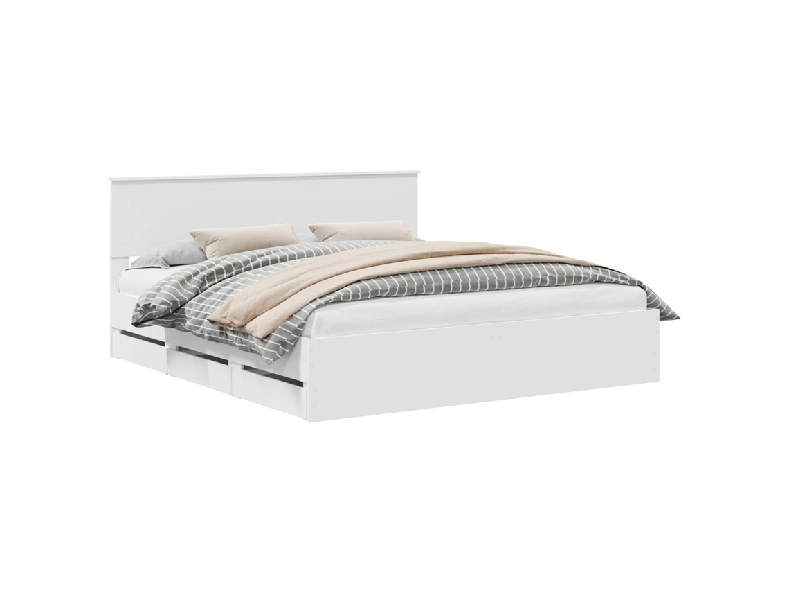 Maison Exclusive - Estructura De Cama Con Cajón 180 X 200 Cm Madera Ingenieril