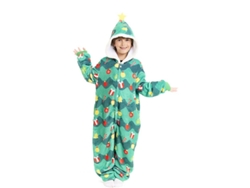Disfraz o Pijama Árbol de Navidad con capucha para niños