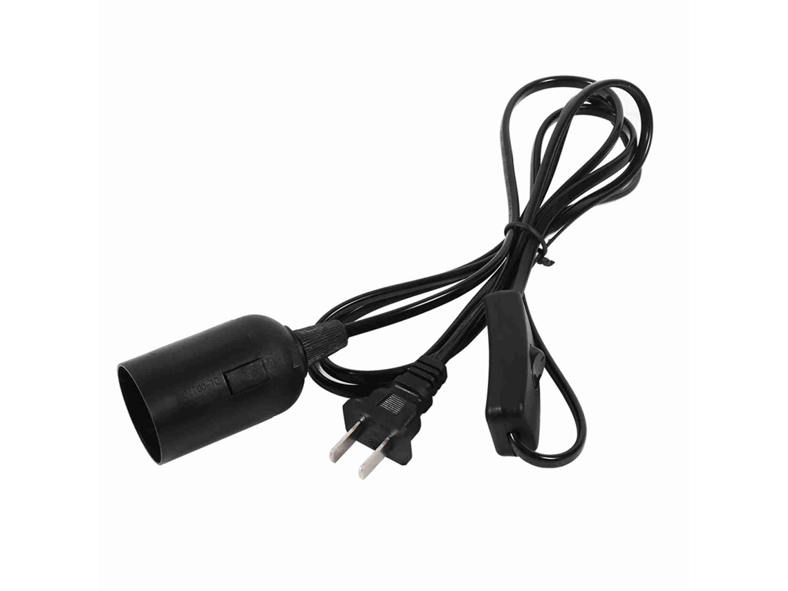 Rebe-lámpara Colgante Para Hogar, Base De Lámpara, Candelabro, Soporte De Bombilla, Socket Negro