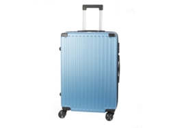 Maleta Mediana Trolley Rígida Ultraligera, De Abs De Alta Resistencia Con Esquinas Reforzadas. Cerradura Numérica Y 4 Ruedas Dobles Extraíbles 360°.