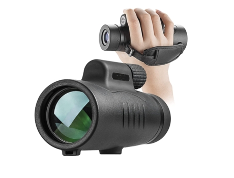 Monocular compacto 8X42 Alta potencia Pequeño Práctico Visión nocturna Impermeable A prueba de niebla A prueba de golpes Negro BISBISOUS