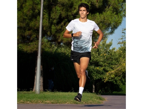 Camiseta de Hombre para Running 42K RUNNING Elements Recycled Gris (XL)