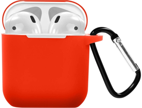 Carcasa AirPods 1/2 AVIZAR Mosquetón Rojo