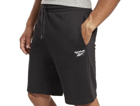 Pantalones Cortos de Hombre para Deporte REEBOK Deportivos Ri Ft Negro (S)