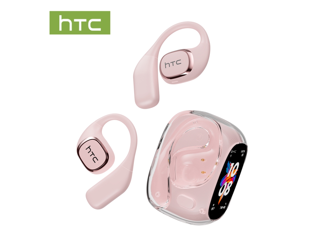 Audífonos Bluetooth con pantalla táctil a color, batería de larga duración y diseño elegante. Mdug (rosa)