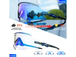 (modelo Fotocromático 9) Gafas De Ciclismo Unisex, Protección Uv400