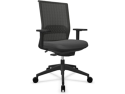 Silla de Escritorio Operativa ACTIU Stay Serie 30 Negro Mecanismo Syncro (Brazos ajustables - Tejido)