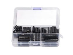 Kit de 66 Zócalos de Chips IC de Plástico Aislado com Pinos 6p a 28p S/MARCA