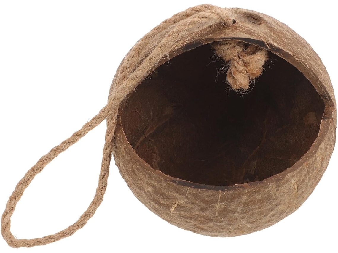 Nido De Pájaro Colgante De Cáscara De Nuez, Casa Decorativa Para Periquitos