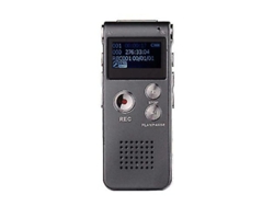 Mini grabadora digital, memoria flash USB/reproductor MP3 de 8 GB Yizhood (gris)