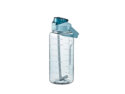 Botella De Agua 2l Con Pajita Para Mujeres, Botella Deportiva Portátil Grande Para Viaje Verde Rosewell