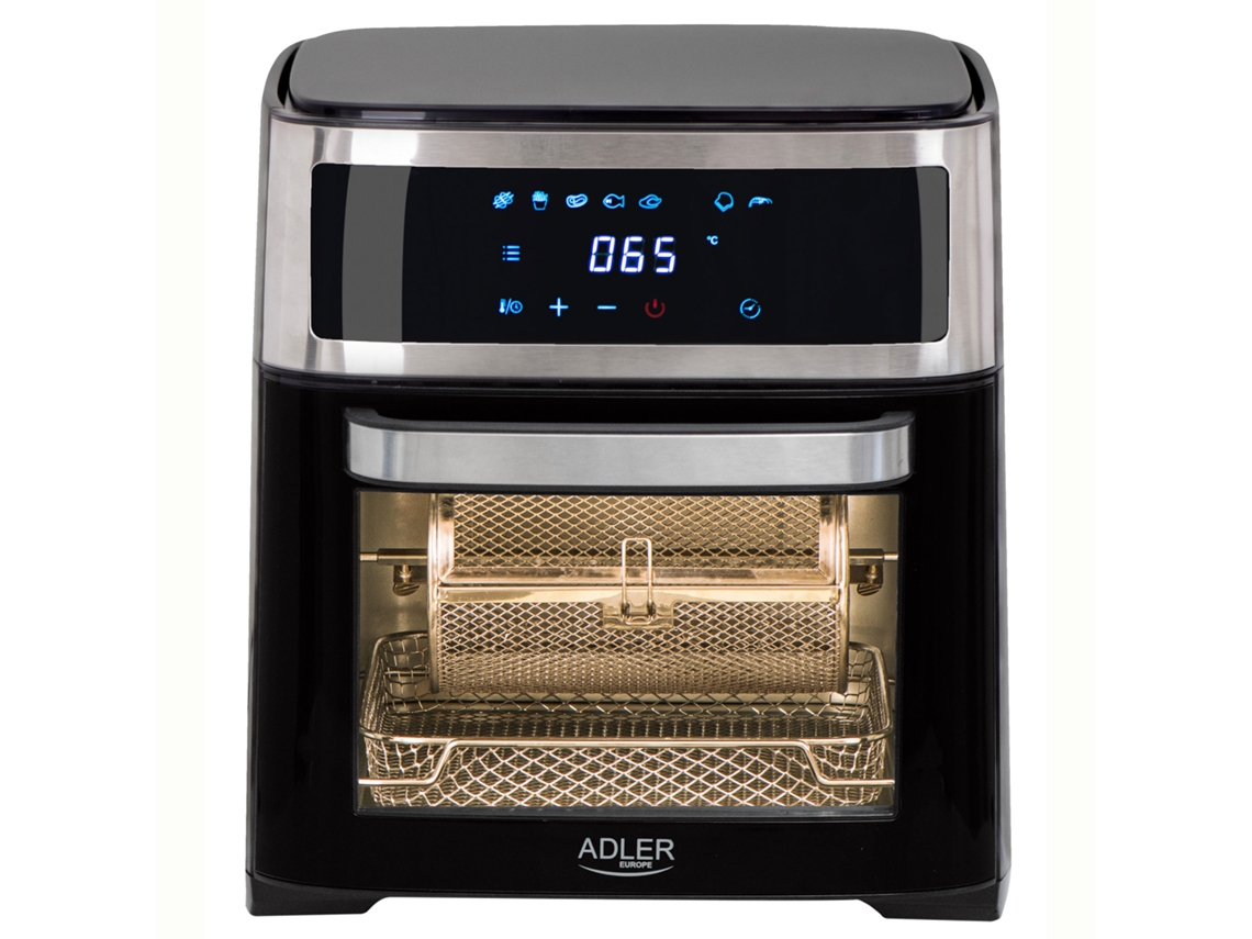Horno Freidora de Aire Caliente 13 L sin Aceite 8 Programas Temporizador40–200C ADLER AD6309