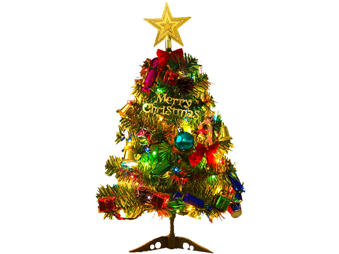 Árbol De Navidad Con Luces De 50 Cm, Paquete Decorativo, Suministros Para La Mesa De Navidad