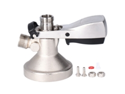 Sistema dispensador de grifos con conector para barril de cerveza G5/8 para elaboración casera de cerveza