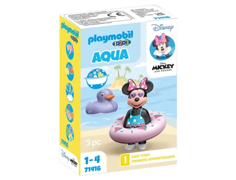 PLAYMOBIL 1.2.3 & Disney: Viagem a Praia Da Minnie 71416 M