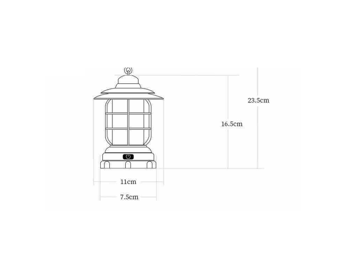 2026-linterna De Camping Led Colgante Luces De Jardín Exterior Regulable Impermeable Bronce Para Balcón Deco Luz Blanca