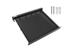 Rack De Secado De Ropa Retráctil Plegable Con Plantilla De Montaje En Pared Aluminio Gris Para Patio Baño