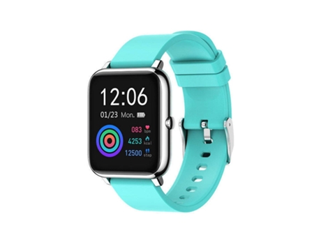 Reloj inteligente para unisex con IP67 a prueba de agua Llamadas Mensajes SMS Seguidores de actividad Podómetro para Android iOS-Azul VEANXIN