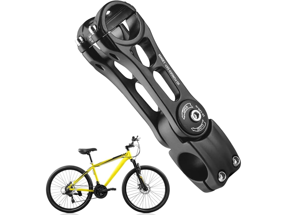 Potencia de bicicleta de montaña, 31,8 mm, extensor de manillar, construcción de aluminio ligero, accesorio Vayotoy.