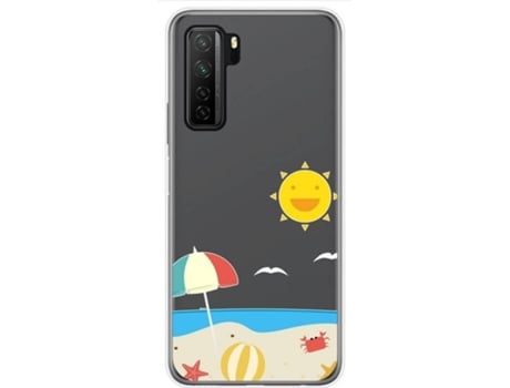 Carcasa Huawei P40 Lite 5G TUMUNDOSMARTPHONE Dibujos Transparente Multicolor
