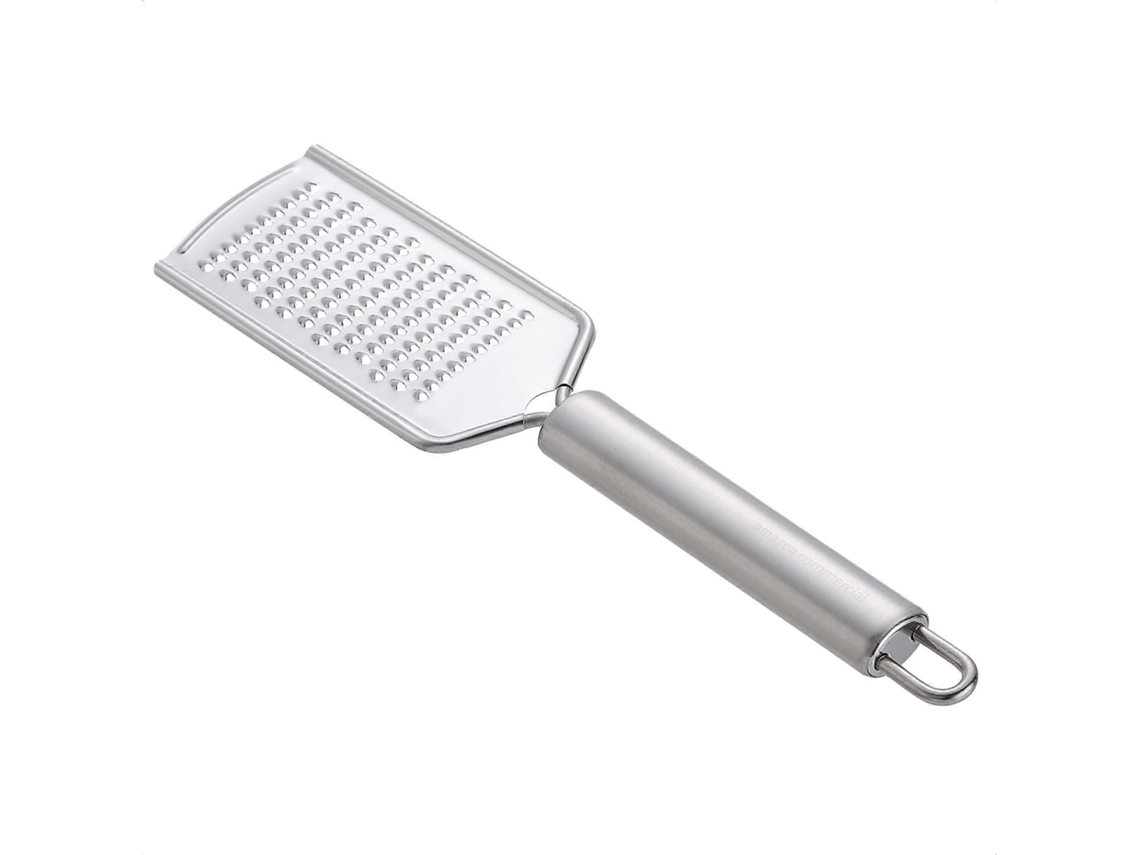 Rallador De Queso Plano De Acero Inoxidable Para Uso Comercial Con Mango Cómodo Y Resistente A La Flexión