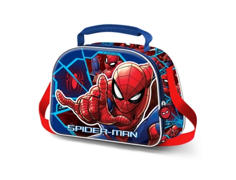 Spiderman Brave-Bolsa Portamerienda 3D, Azul