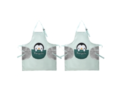 2 Uds Delantal Grueso Impermeable Y Antiaceite, A Rayas, Bonito, Para Cocina Y Uso Doméstico